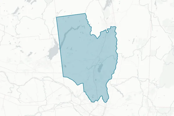 County of Saratoga — detail map