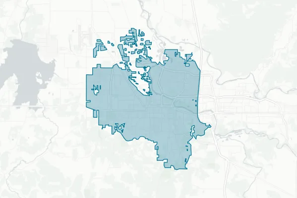 City of Eugene — detail map
