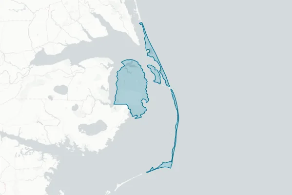 Dare County — detail map